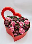 Mothers Day Heart Chocolate Covered Strawberries